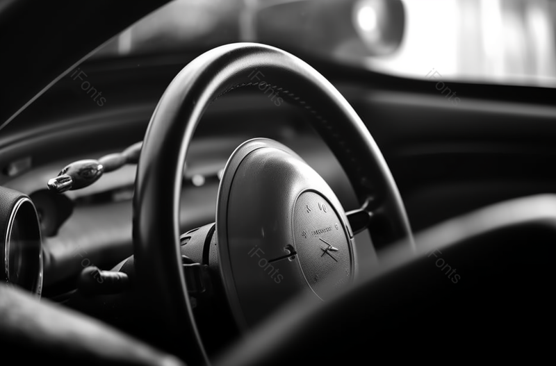 驾驶位黑色汽车内饰方向盘驾驶局部照片,高清,摄影图,摄影图片,图片大全,摄影图免费下载